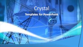  Presentation with blue wave - Slide set with blue-wave-design-against background and a teal colored foreground