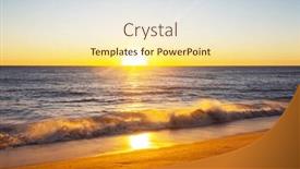  Presentation with blue wave - Presentation enhanced with blue-wave-on-the-beach background and a cream colored foreground