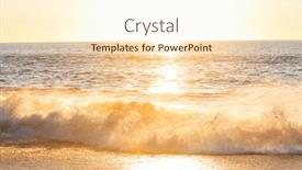  Presentation with blue wave - 