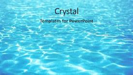  Presentation with water ocean - Beautiful theme featuring blue waves - ocean water background backdrop and a arctic colored foreground