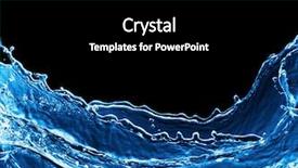  Presentation with blue water splash isolated - Theme consisting of blue waves - photo of water splash isolated background and a black colored foreground