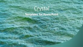  Presentation with blue waves - Audience pleasing presentation consisting of blue-waves-as-a-background backdrop and a seafoam green colored foreground