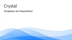  Presentation with blue waves - PPT theme featuring blue waves illustration no 4 background and a white colored foreground