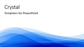  Presentation with blue waves - Amazing presentation design having blue waves illustration no 5 backdrop and a white colored foreground
