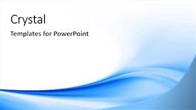  Presentation with blue waves - Audience pleasing theme consisting of blue waves illustration backdrop and a white colored foreground