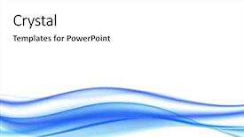  Presentation with blue waves - Theme having blue waves background and a white colored foreground