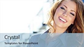  Presentation with blue business - Slides featuring blue white - young happy women or student background and a light blue colored foreground