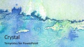  Presentation with football in yellow and blue - Slide set consisting of blue with yellow watercolor background background and a light blue colored foreground