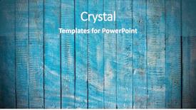  Presentation with old wood planks - Amazing PPT layouts having blue wooden planks with free backdrop and a teal colored foreground