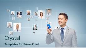  Presentation with blue professional - Audience pleasing presentation consisting of blue world map and network backdrop and a lemonade colored foreground