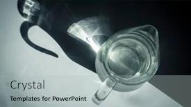  Presentation with fabric - Theme with blue-wrinkled-fabric-as-background background and a light gray colored foreground