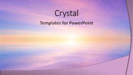  Presentation with blue yellow - Audience pleasing slide set consisting of blue yellow and purple sky backdrop and a lemonade colored foreground