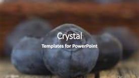  Presentation with blueberries - Slide deck enhanced with blueberries background and a tawny brown colored foreground