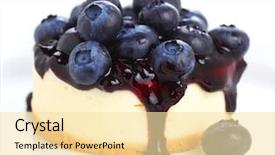  Presentation with blueberry - Cool new theme with blueberry - cake with cream cheese backdrop and a blonde colored foreground