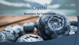  Presentation with blueberry - Theme with blueberry-antioxidants-on-a-wooden background and a  colored foreground