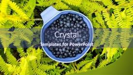  Presentation with blue food - Theme having blueberry-berries-in-blue-cup background and a ocean colored foreground