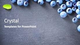  Presentation with blueberry - Slides with blueberry border design blueberries background background and a gray colored foreground