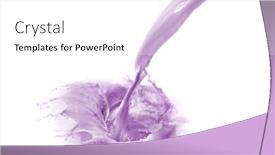  Presentation with blueberry - Cool new PPT layouts with blueberry-drink-splashing-on-white backdrop and a white colored foreground