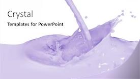  Presentation with milk splash - Colorful presentation enhanced with blueberry-milk-splash-isolated backdrop and a white colored foreground