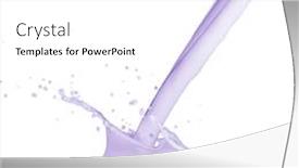  Presentation with milk splash - Presentation theme with blueberry-milk-splash-isolated background and a white colored foreground