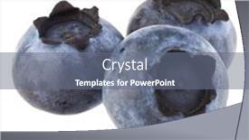  Presentation with blueberry - Presentation theme enhanced with blueberry-or-bilberry-isolated background and a gray colored foreground