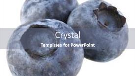  Presentation with blueberry - Slide deck featuring blueberry-or-bilberry-isolated background and a ocean colored foreground