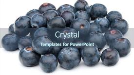  Presentation with blackberry - Presentation design enhanced with blueberry-or-bilberry-or-blackberry background and a ocean colored foreground