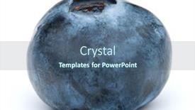  Presentation with blackberry - Slides enhanced with blueberry or bilberry or blackberry or blue whortleberry or huckleberry isolated on white background cutout background and a ocean colored foreground