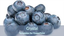  Presentation with blackberry - Colorful presentation design enhanced with blueberry or bilberry or blackberry backdrop and a ocean colored foreground