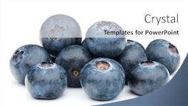  Presentation with blackberry - Amazing PPT theme having blueberry-or-bilberry-or-blackberry backdrop and a white colored foreground