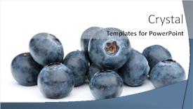  Presentation with blackberry - Beautiful PPT theme featuring blueberry-or-bilberry-or-blackberry backdrop and a white colored foreground