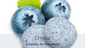  Presentation with blueberry - Colorful presentation theme enhanced with blueberry-pills-and-berry-isolated backdrop and a light blue colored foreground
