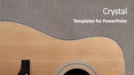  Presentation with acoustic - PPT theme enhanced with bluegrass - color photo of an acoustic background and a gray colored foreground