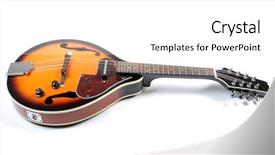  Presentation with country - Presentation design having bluegrass - mandolin in country style background and a white colored foreground