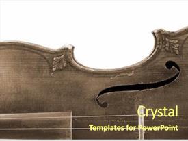 Bluegrass Part Of Violin On White PPT template 65 | CrystalGraphics