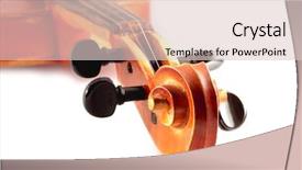  Presentation with white - Slides with bluegrass - violin isolated on white background and a  colored foreground