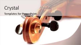  Presentation with octopus on isolated white - Audience pleasing presentation consisting of bluegrass - violin isolated on white backdrop and a  colored foreground