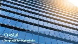  Presentation with co2 building - Slide deck enhanced with blueprint money - building facade background and a  colored foreground