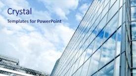  Presentation with blueprint - PPT theme having blueprint money - perspective and underside angle view background and a light blue colored foreground