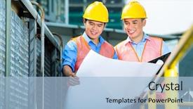  Presentation with building construction - Cool new slide set with elevation - full latte cappuccino with milk backdrop and a tawny brown colored foreground
