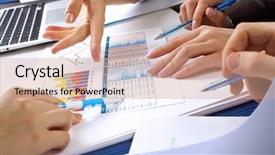  Presentation with financial - Slides having blueprint profit - financial paper charts and graphs background and a coral colored foreground