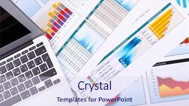  Presentation with financial - Amazing slides having blueprint profit - financial paper charts and graphs backdrop and a sky blue colored foreground