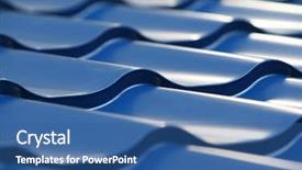  Presentation with tile - Slides enhanced with blueroofs - blue metal tile background and a ocean colored foreground