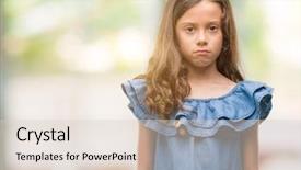  Presentation with denim and diamonds - Slide deck with blues clues - brunette hispanic girl wearing denim background and a  colored foreground