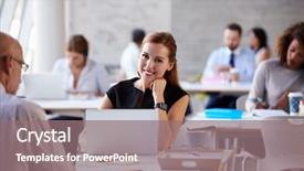  Presentation with smart bus - Presentation design consisting of bluetooth technology - businesswoman wearing smart watch background and a gray colored foreground