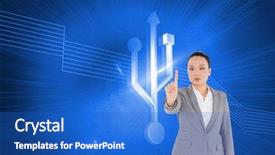  Presentation with bluetooth - Amazing presentation theme having bluetooth technology - composite image of unsmiling asian backdrop and a cobalt blue colored foreground