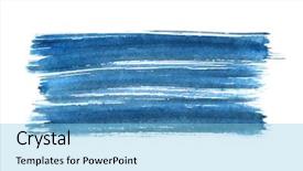  Presentation with stroke - Presentation design consisting of bluish - blue ink brush stroke isolated background and a light blue colored foreground