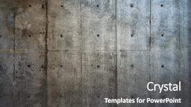  Presentation with grungy white concrete wall - Beautiful PPT layouts featuring bluish - flat grungy concrete wall backdrop and a gray colored foreground