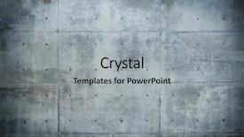  Presentation with grungy white concrete wall - Cool new PPT theme with bluish - grungy and dark raw backdrop and a light gray colored foreground