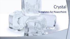 Presentation with ice - Cool new slides with bluish - stack of four ice cubs backdrop and a sky blue colored foreground